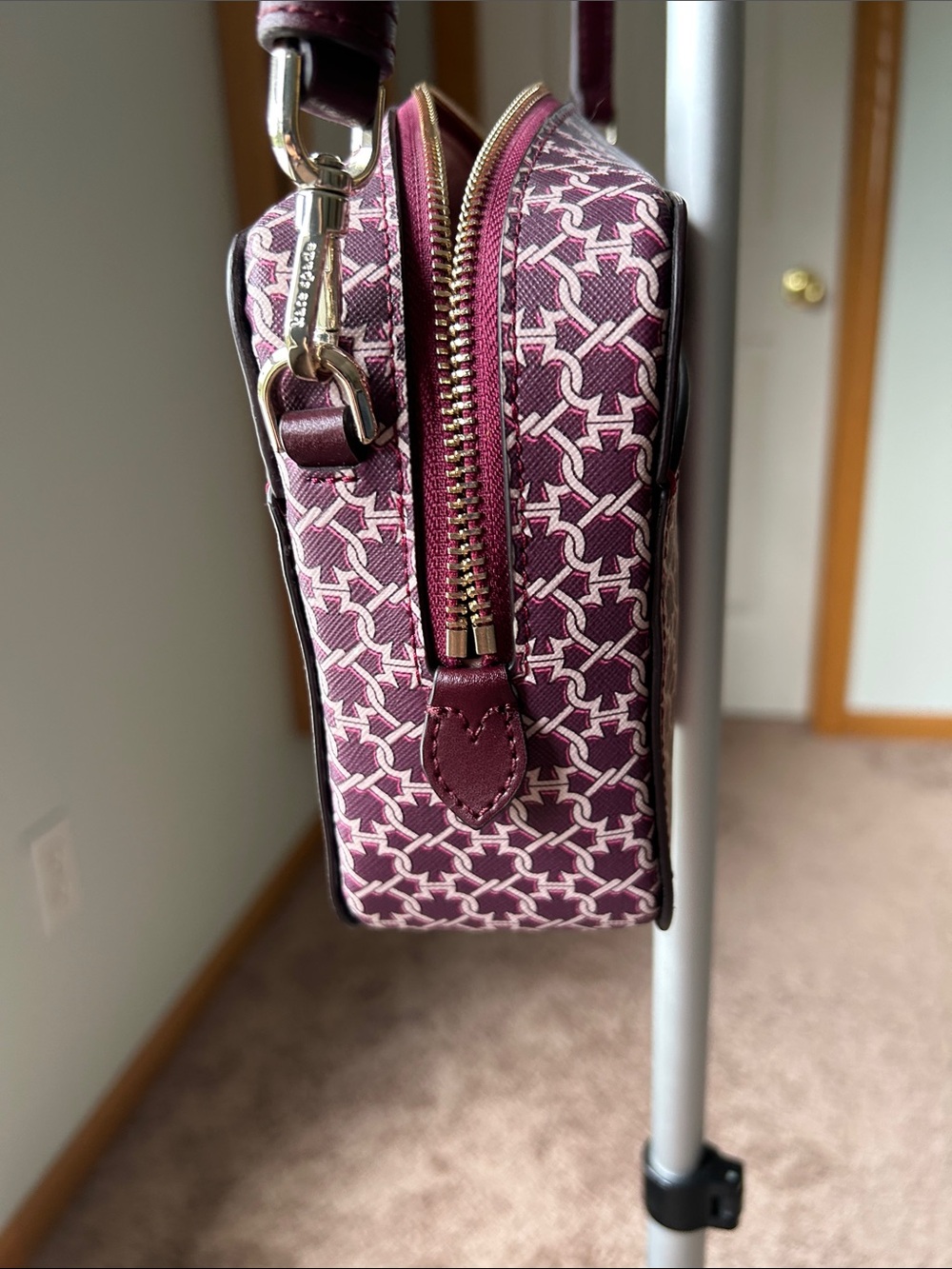 kate spade Burgundy and White Crossbody Bag - Picture 7 of 7